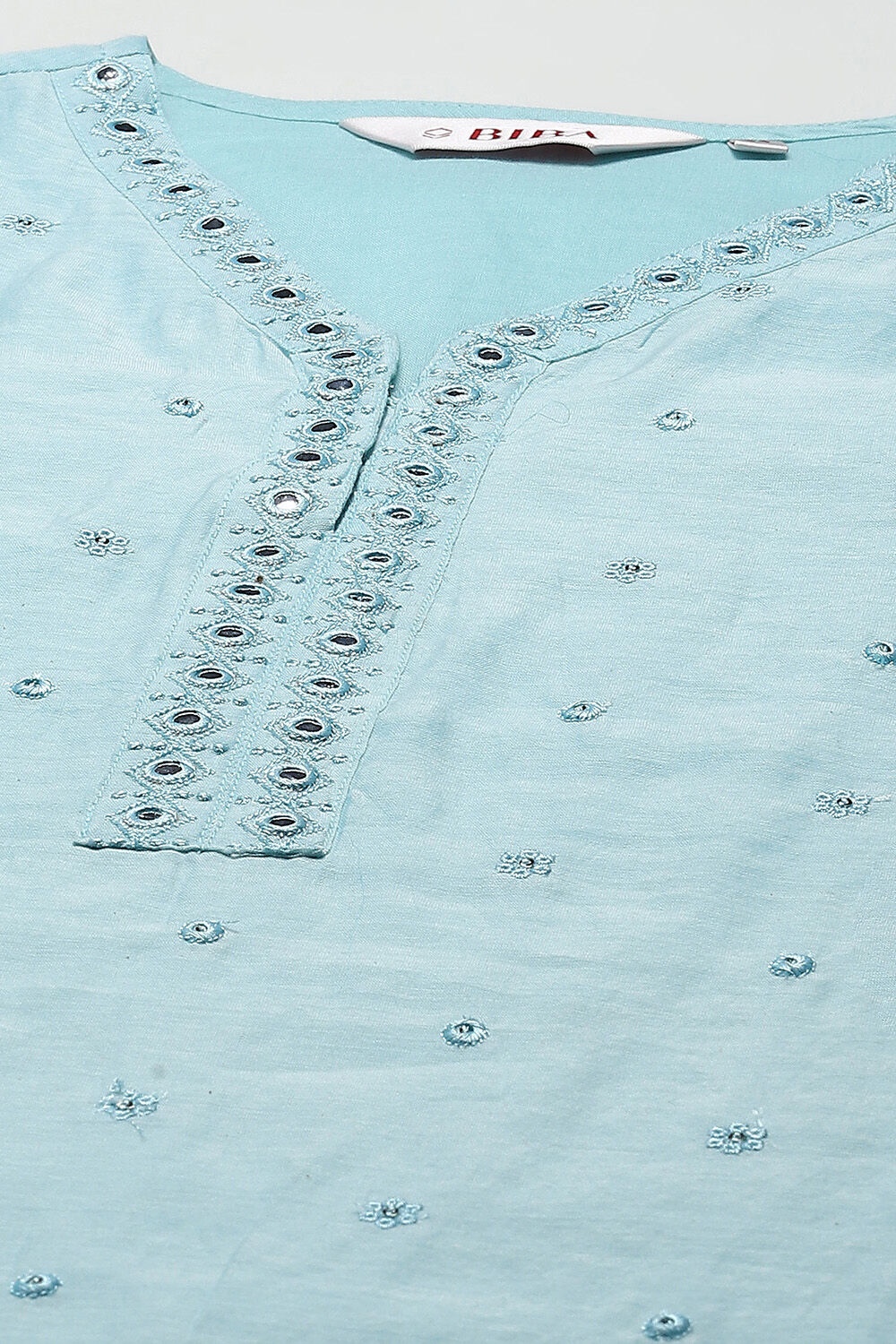 White Polyester Asymmetric Kurta image number 1