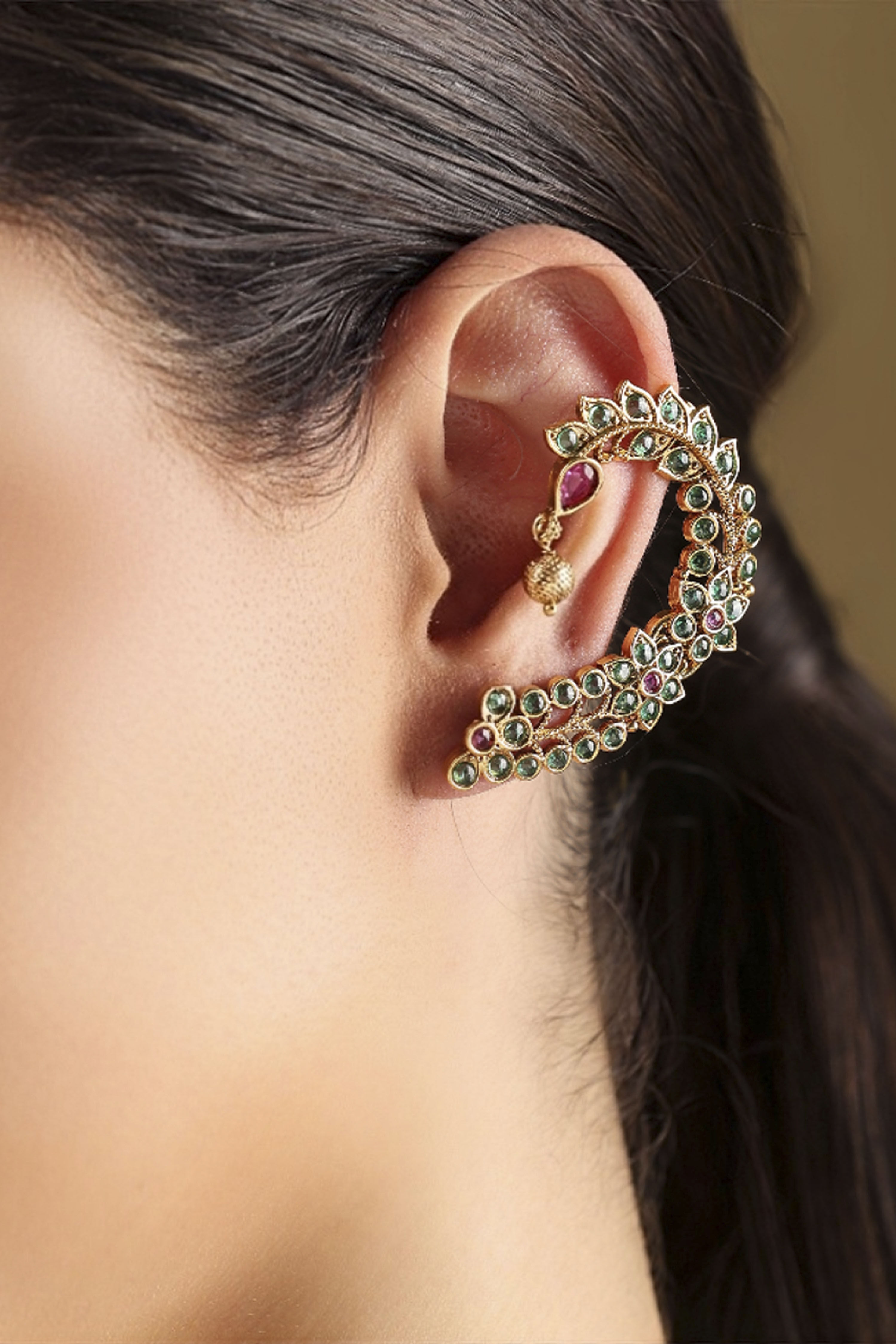 Multicolor Brass Earcuff image number 1