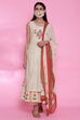 Light Yellow Cotton Double Layered Suit Set image number 6