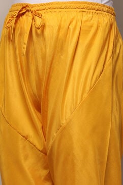 Yellow Polyester Straight Suit Set image number 2