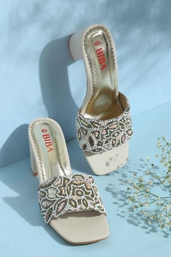 Gold Embroidered Slip-Ons image number 0