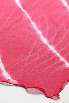 Pink Cotton Printed Unstitched Suit Set image number 4