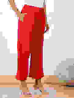 Fuschia Rayon Solid Palazzo image number 3