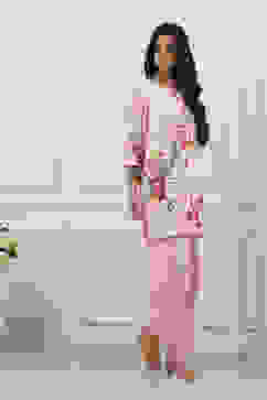 Pink Cotton Straight Suit Set image number 5