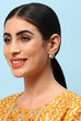 Gold & White Brass Earrings