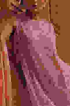 Rose Peach-Toned Poly Net Beaded Embroidered Straight Suit Set image number 1