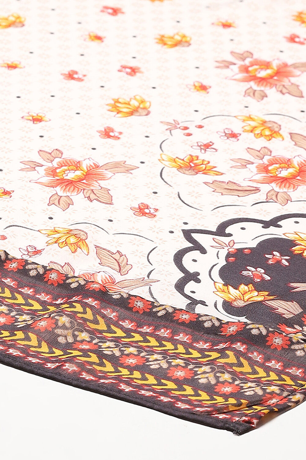 Cream Polyester Anarkali Suit Set image number 3