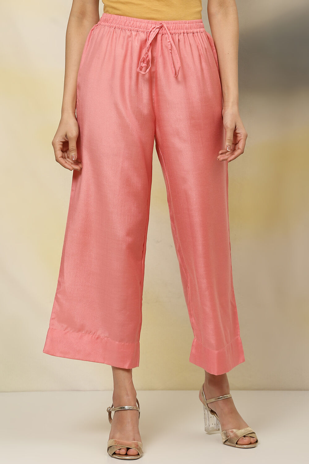 Pink Art Silk Palazzo at Biba India
