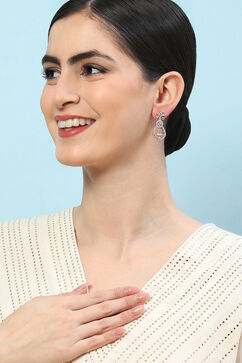Pink Brass Earrings image number 3