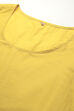 Yellow Cotton Double Layered Printed Kurta Dress image number 2