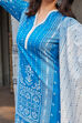 Blue Cotton Straight Suit Set image number 1