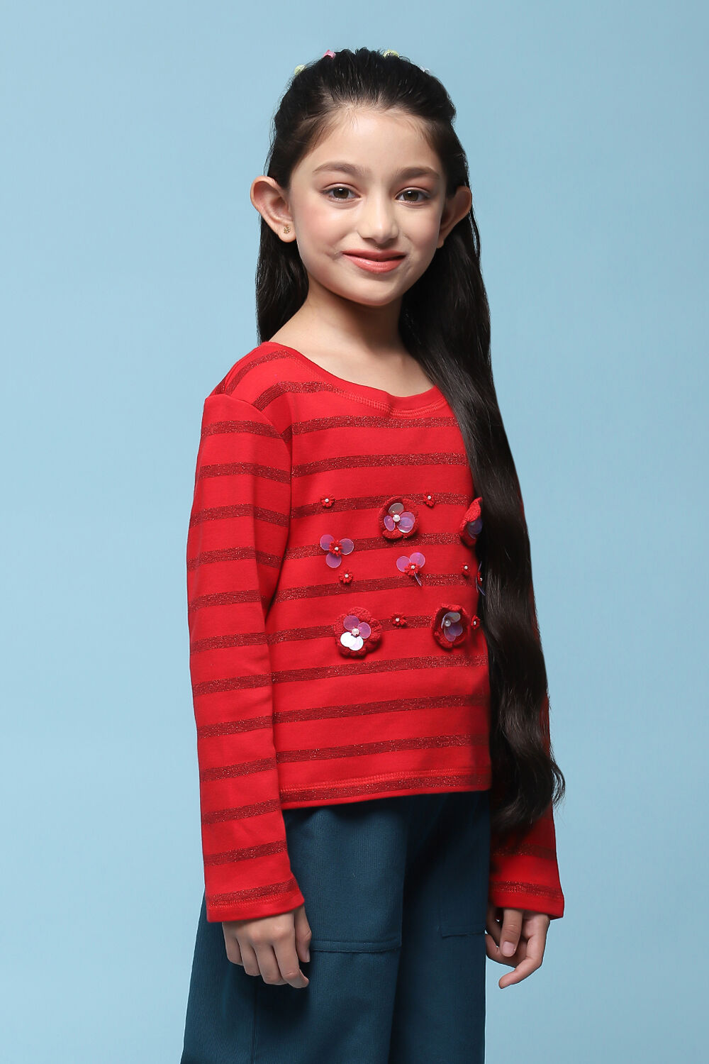 Red Cotton T-Shirt image number 3