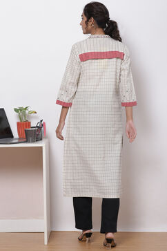 Natural Cotton A-Line Kurta image number 4