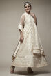 Cream Nylon Anarkali Suit Set image number 1