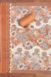 Peach Cotton Flower and Lace Work Unstitched Suit Set image number 3
