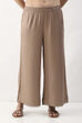Blush Pink Viscose Rayon Flared Palazzo image number 4