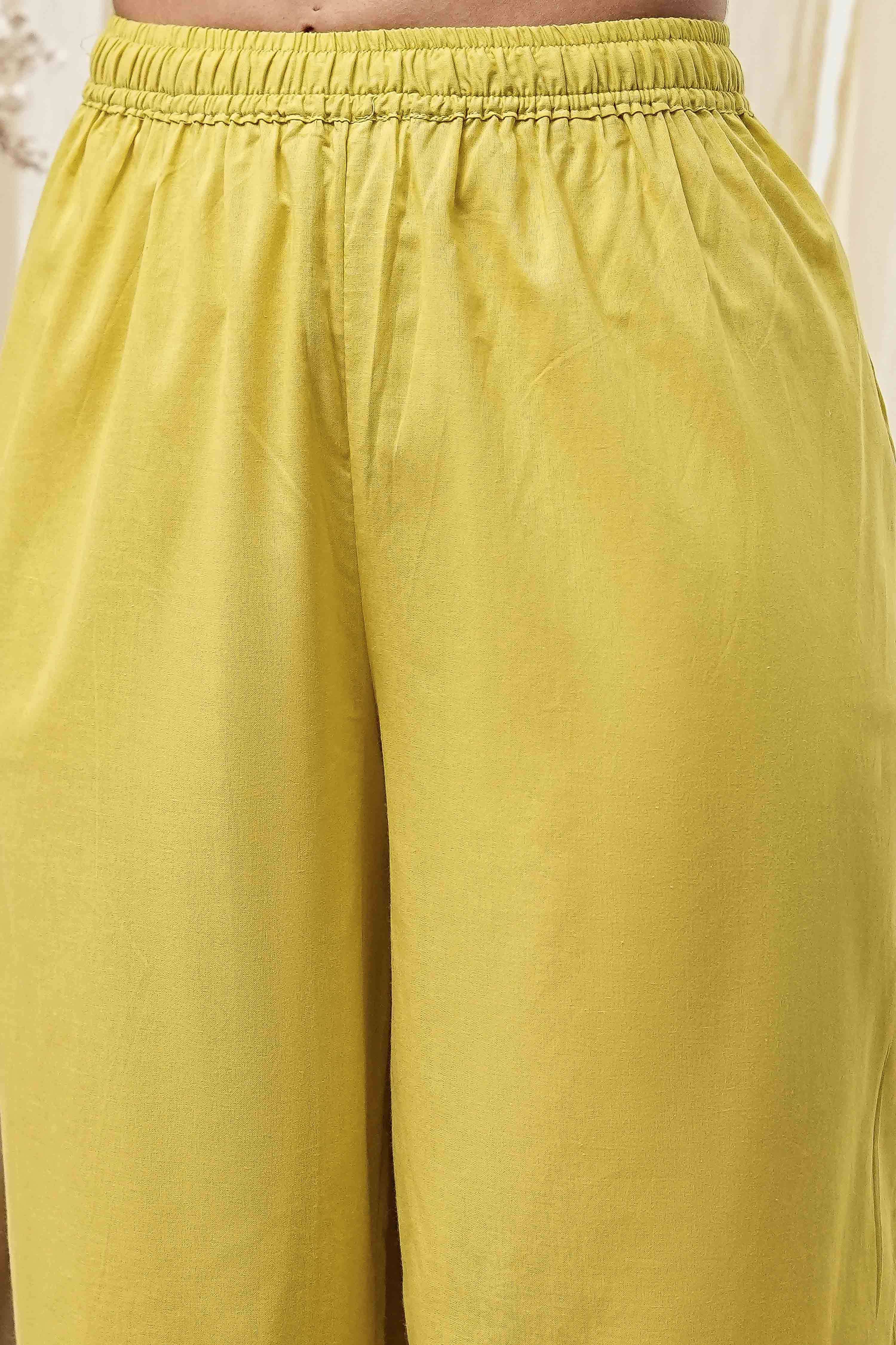 Green Modal Printed Straight Suit Set image number 2