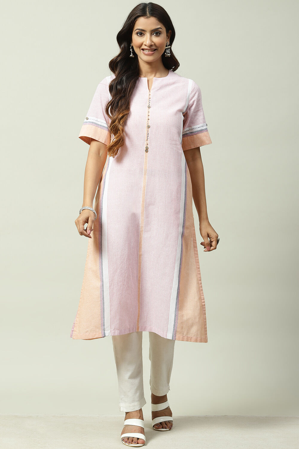 Natural Cotton Straight Kurta image number 0
