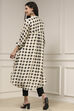 Ivory Printed A-Line Kurta image number 3