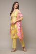 Yellow Modal A-Line Kurta Palazzo Suit Set