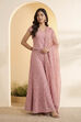 Pink Polyester Straight Suit Set image number 0