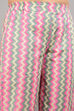 Pink Cotton Screen Print Unstitched Suit Set image number 1