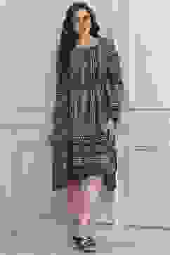 Indigo Blue Acrylic Printed Dress image number 0