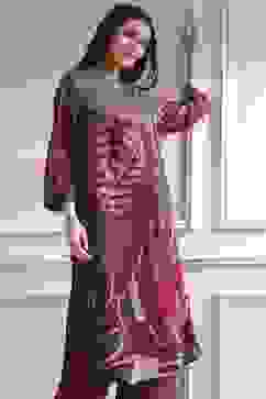 Berry Printed Straight Kurta Set image number 7