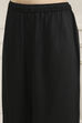Black Solid Relaxed Straight Suit Set image number 2