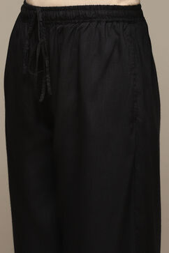 Black Rayon Palazzo image number 1