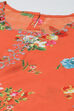 Orange Art Silk Straight Kurta Regular Pant Suit Set image number 1