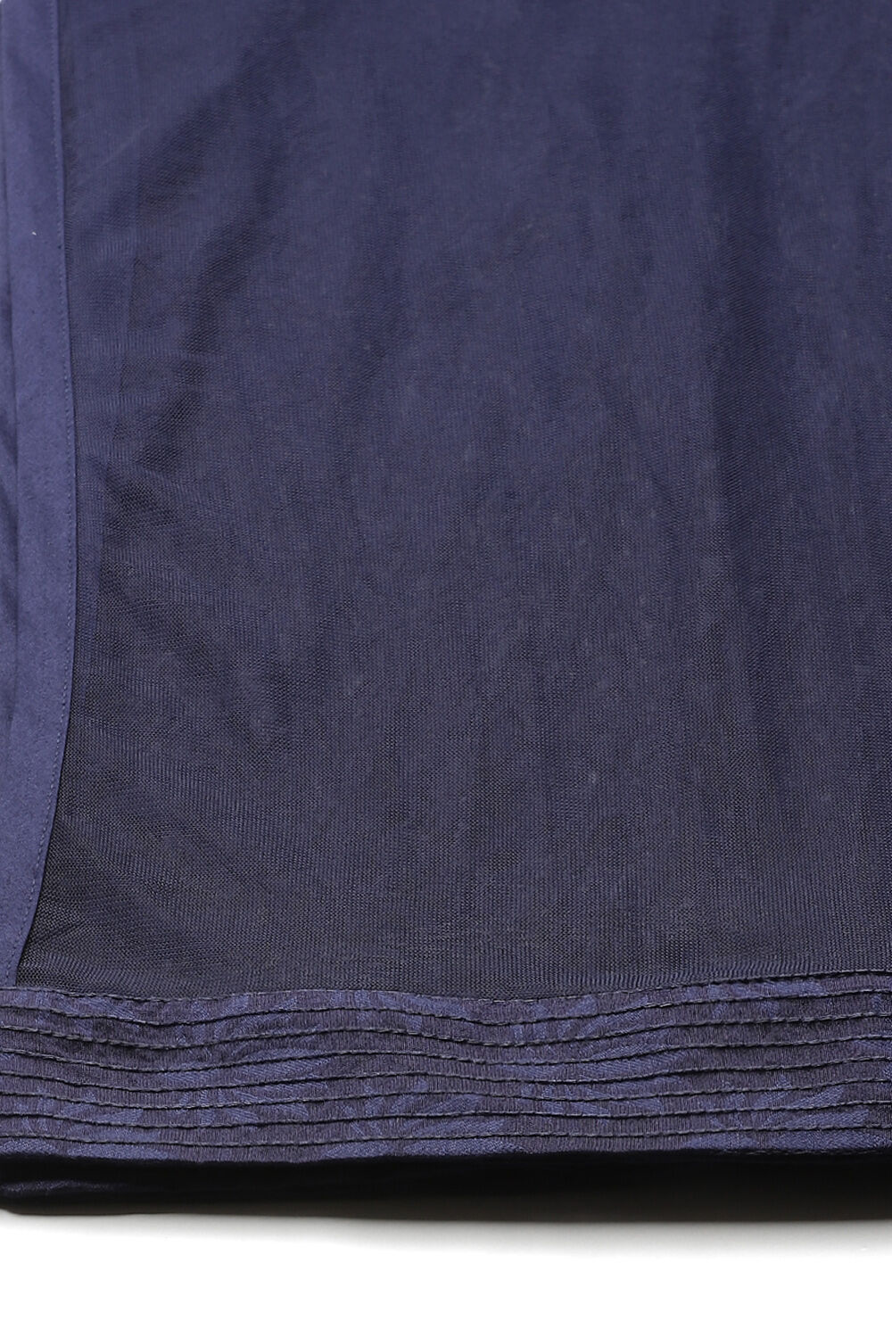 Blue Silk Straight Embroidered Suit Set image number 3