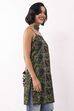 Blue Cotton Printed Short Kurti image number 3