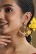 Gold Plated Brass Drop & Dangler Earrings image number 1