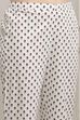 White and Black Cotton Printed Straight Suit Set image number 2