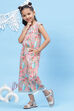 Peach Cotton Straight Jumpsuit image number 2