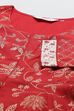 Red Poly Cotton Lehenga Set image number 1