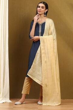 Gold Polyester Dupatta image number 0