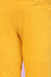 Yellow Viscose Flared Kurta Legging Suit Set image number 2