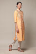 White Cotton Straight Printed Kurta image number 3