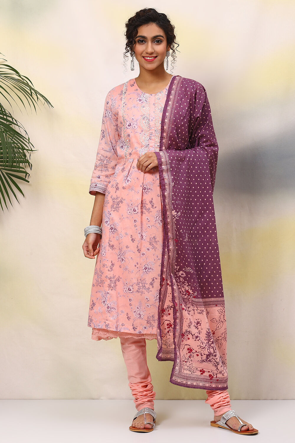 Biba pink suit set sale