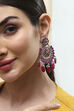 Pink Brass Drop & Danglers image number 1