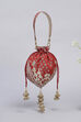 Red Polycotton Potli image number 4