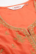 Coral Art Silk Anarkali Kurta Churidar Set image number 1