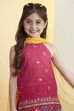 Pink Printed Straight Cotton Kurta Set image number 1