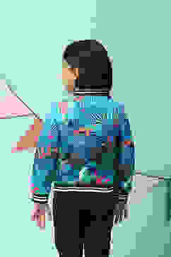 Blue Cotton Jacket image number 4