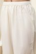 Off-White Cotton Embellished Anarkali Suit Set image number 2