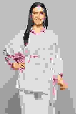 Dull Rose Rayon Straight Kurti image number 5