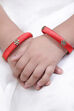 Red Plastic & Thread Bangles image number 3