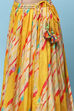 Yellow Polyester Straight Printed Suit Set image number 2